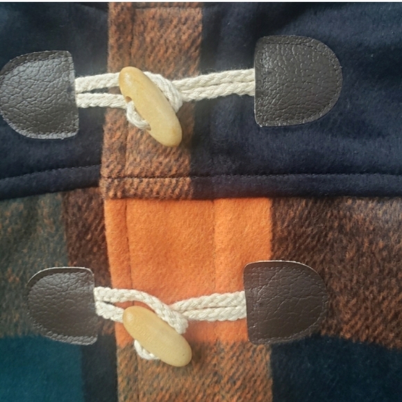 Cat and Jack Plaid Coat With Hood - Picture 4 of 5